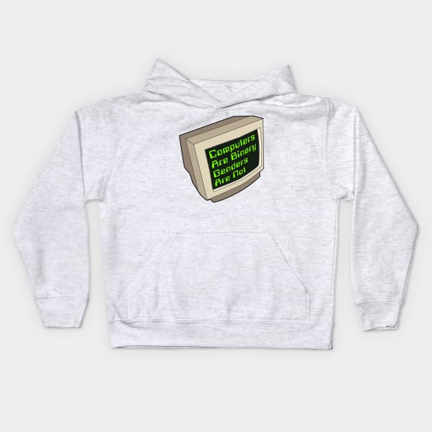 DOS ALL THEY WROTE Kids Hoodie by stickmanifesto